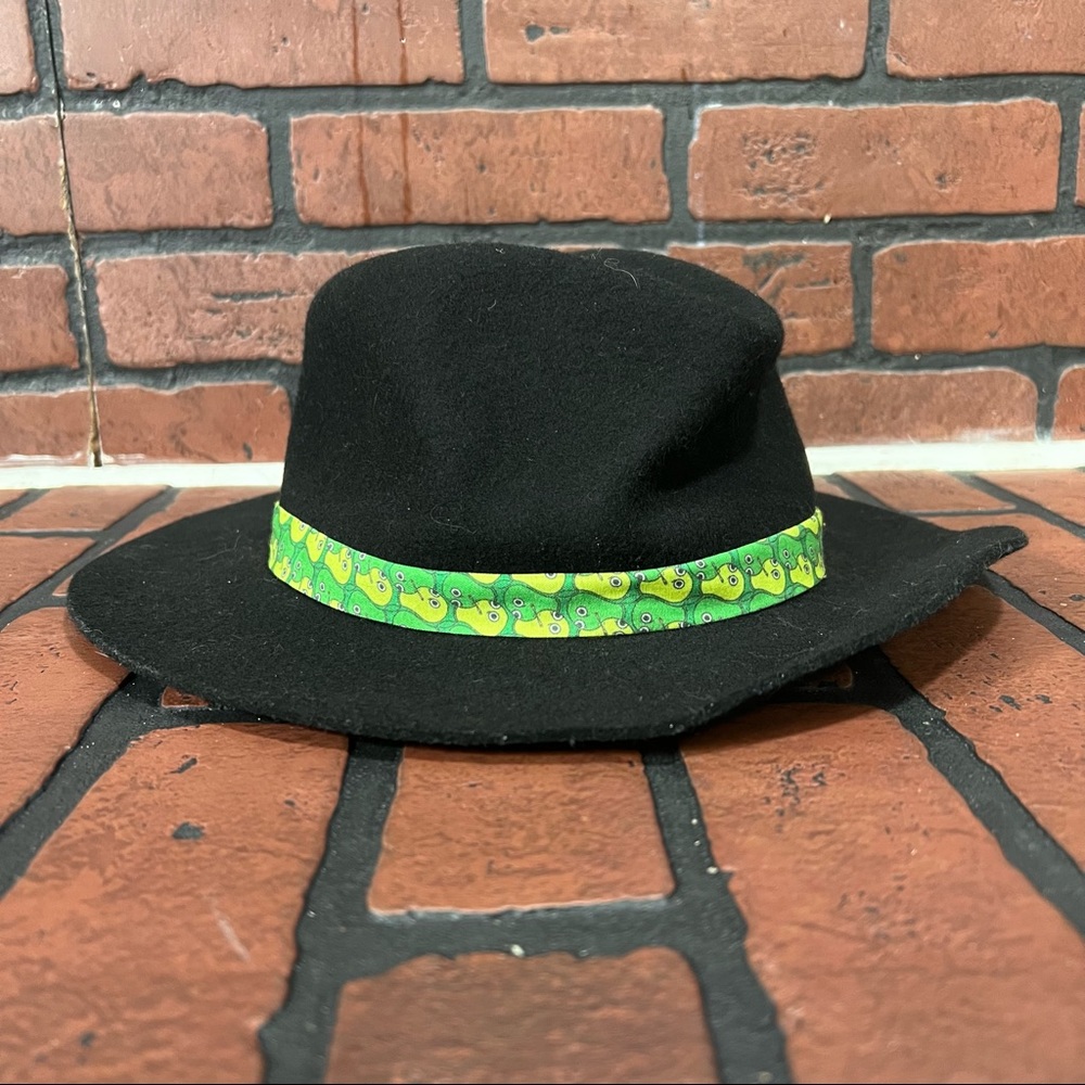 Volcom Black Wool Brim Hat Womens Size Small